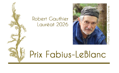 Robert Gauthier, lauréat 2026 du Prix Fabius-LeBlanc